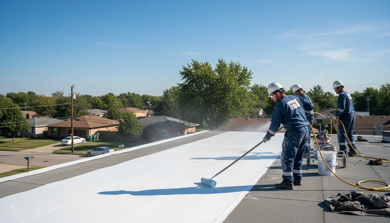 Commercial roof coating in Godfrey, IL near me